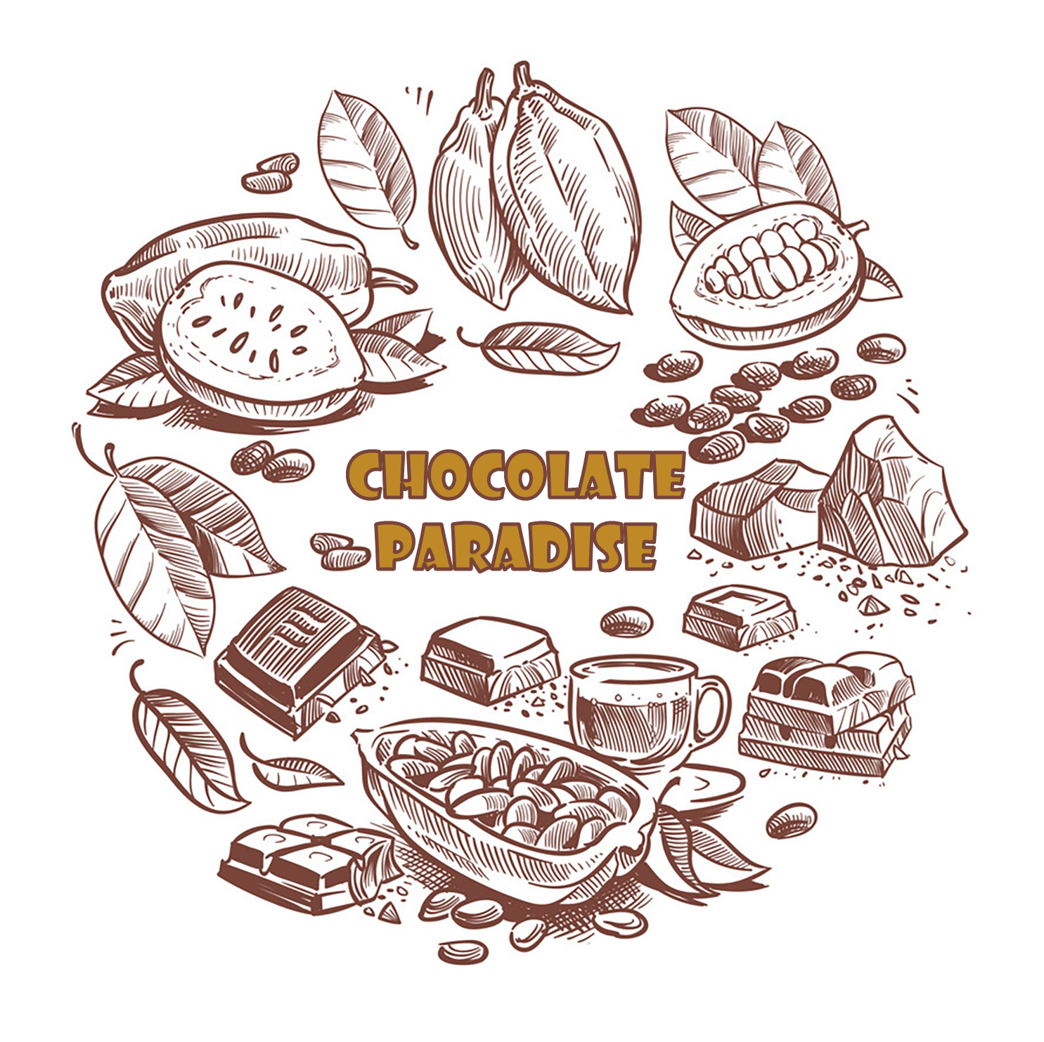 Логотип шоколада рисунок